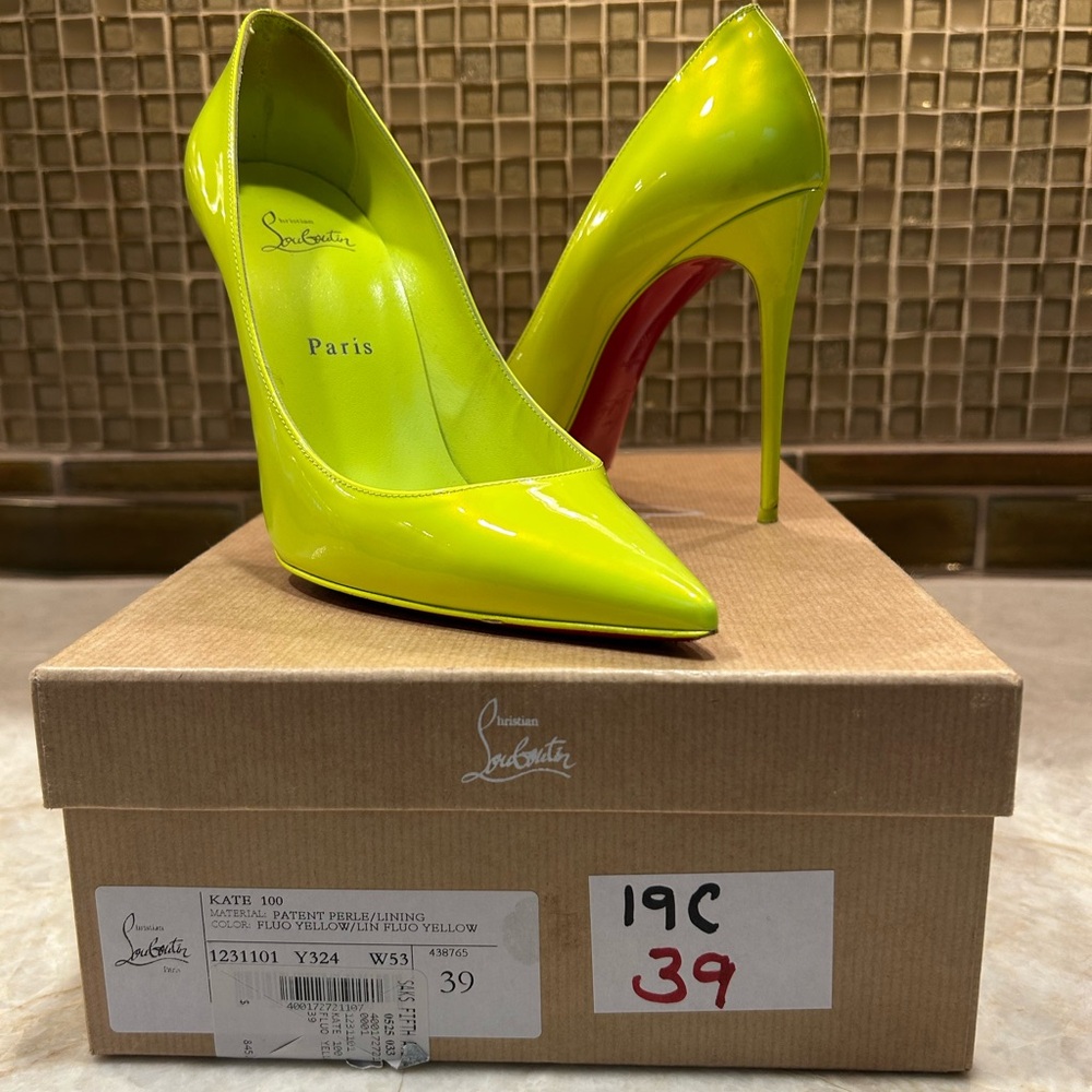 Christian Louboutin Women's Yellow Pumps